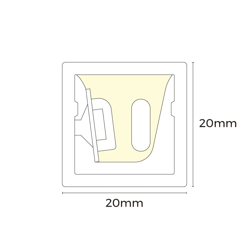 Product Model - Neon Led Strip Lighting For Swimming Pools, IP68/IP69K Neon Flex