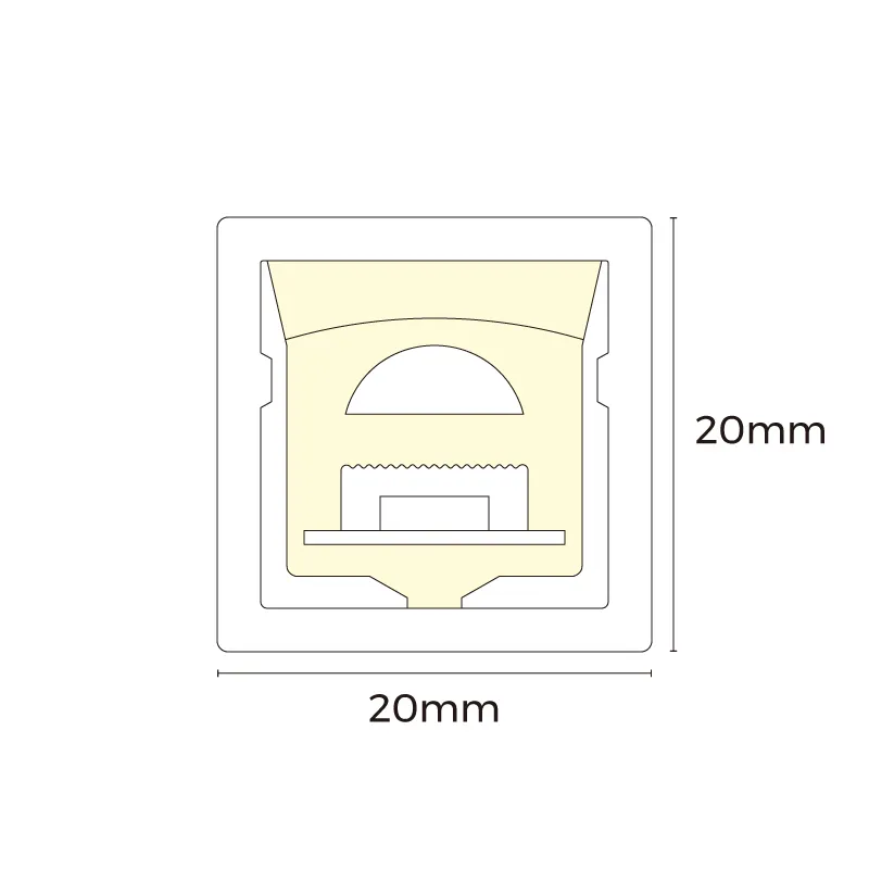 Product Model - Neon Led Strip Lighting For Swimming Pools, IP68/IP69K Neon Flex