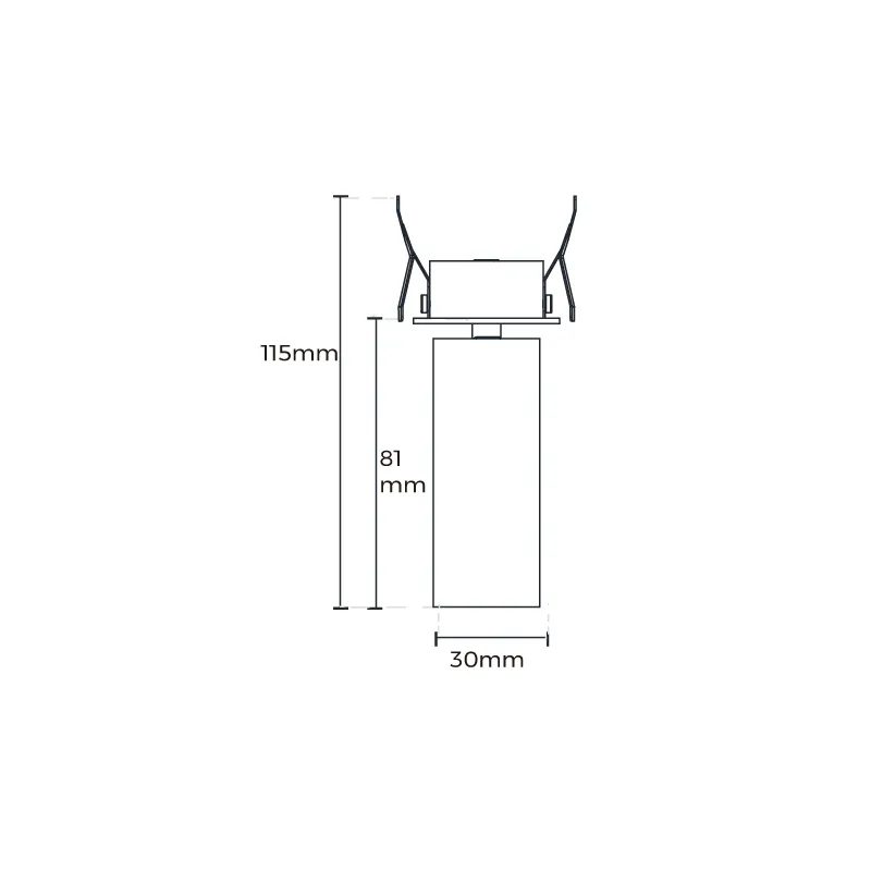 Product Model - IP54 Rated Waterproof, Eco-Friendly Professional Recessed Downlights