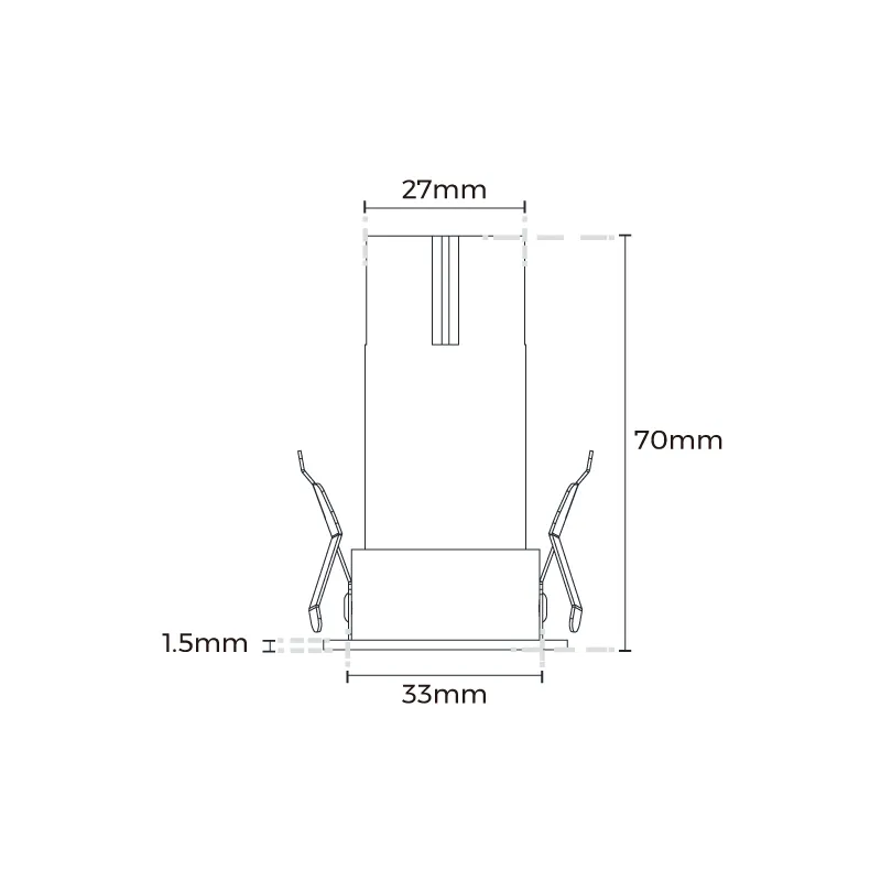 Product Model - IP54 Rated Waterproof, Eco-Friendly Professional Recessed Downlights