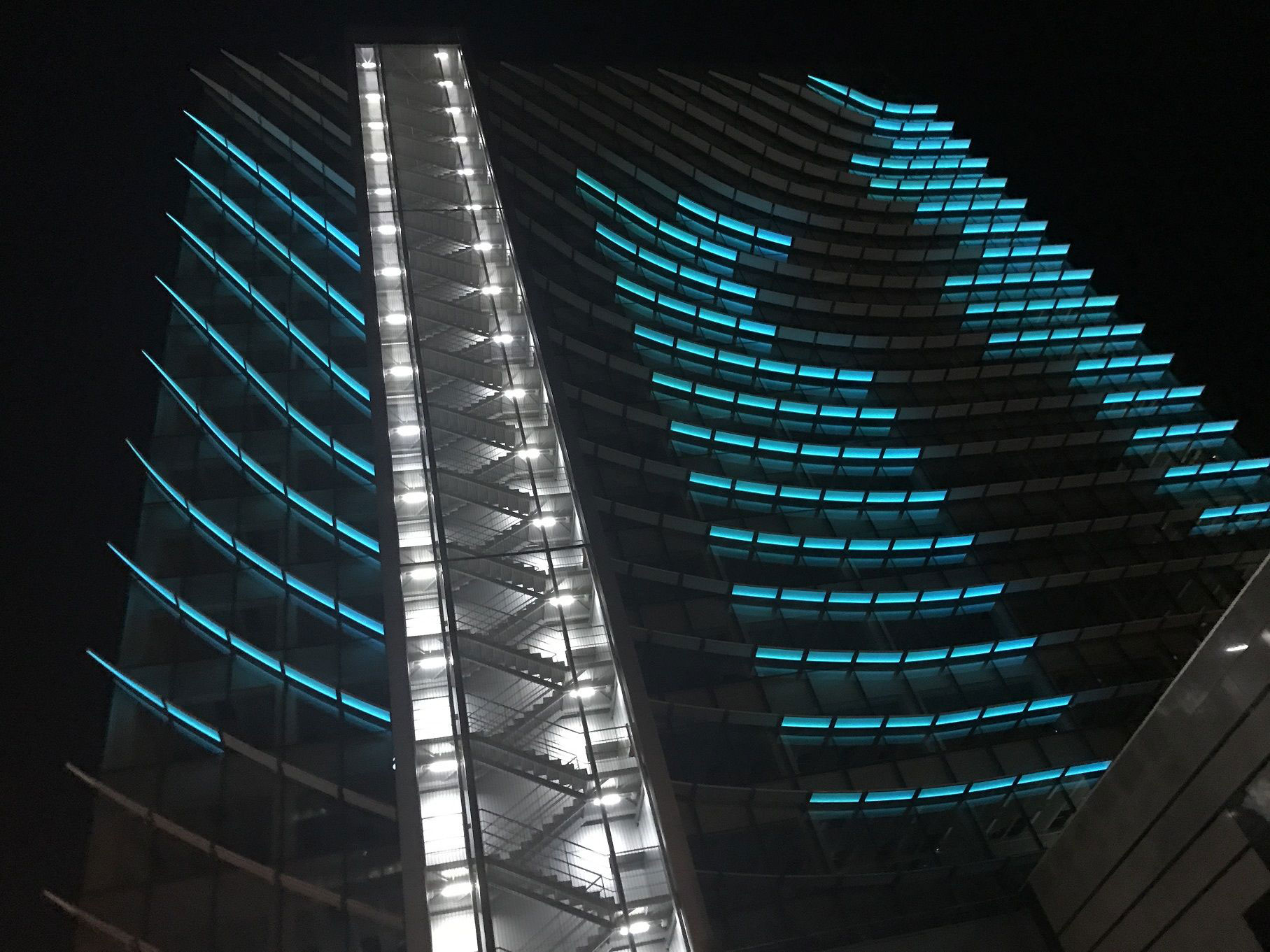building facade lighting project