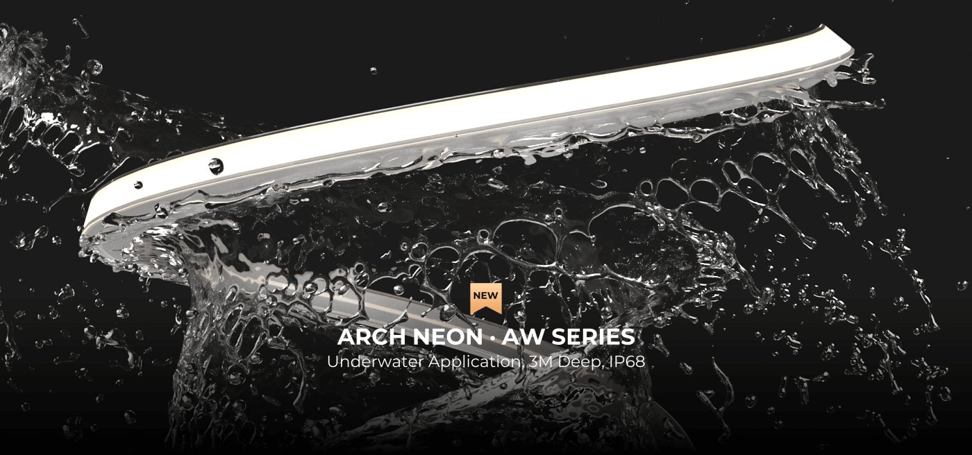 Underwater LED Rope Lights for Pools - Meet the COLORS Lighting AW Series Neon Strip Lights: Tailored for Underwater Excellence