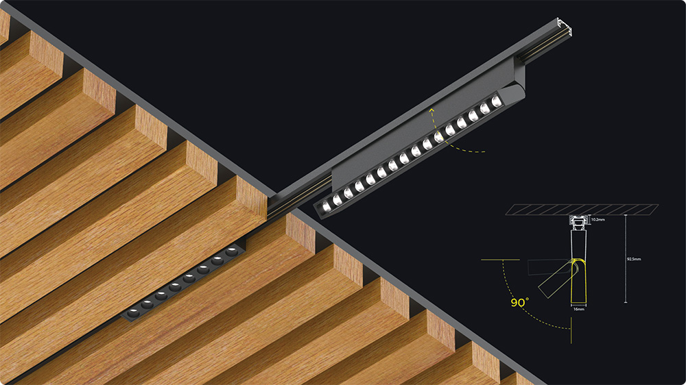 Ultra-thin & Ultra-slim Adjustable, Low-voltage, Dimmable Track Light Fixtures