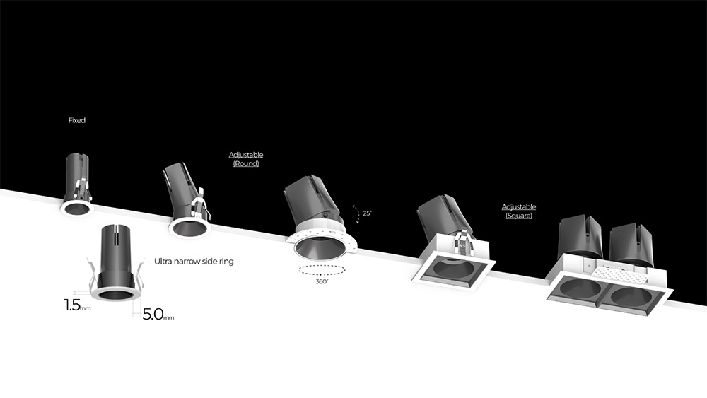  IP54 Rating Adjustable LED Spotlight Downlights for Indoor/Outdoor Use