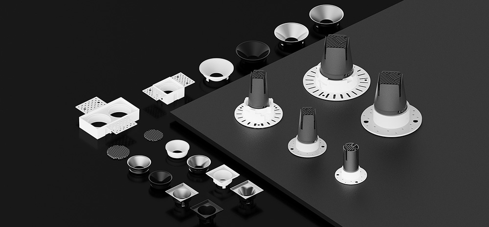  IP54 Rating Adjustable LED Spotlight, Trimless Recessed, Recessed Downlights for Indoor/Outdoor Use