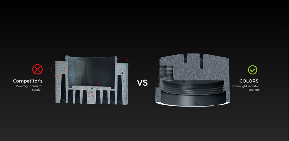 IP54-rated, Tunable White(2700K-6500K), Dimmable LED Downlights