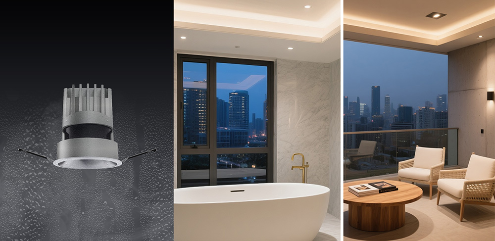 IP54-rated, Tunable White(2700K-6500K), Dimmable LED Downlights