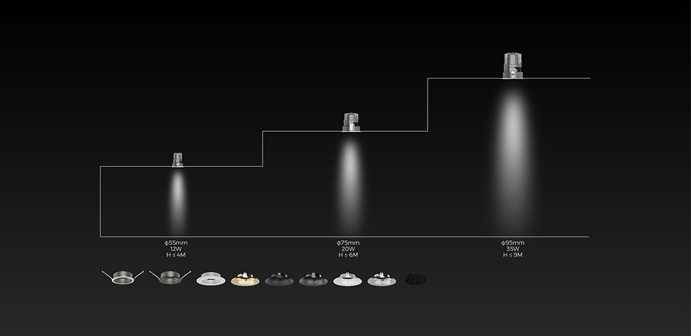 IP54-rated, Tunable White(2700K-6500K), Dimmable LED Downlights