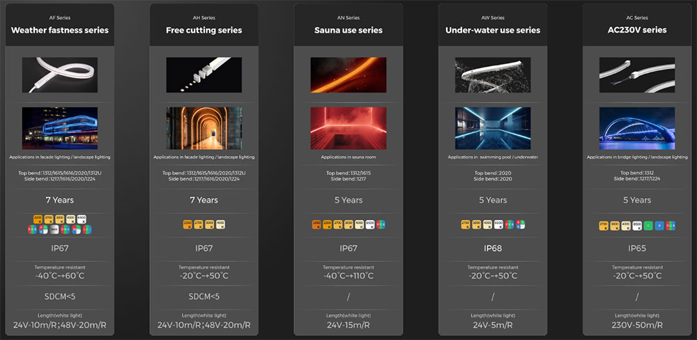 Silicone LED Neon Flex Lights