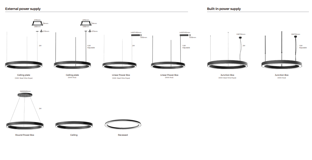Highly Customizable Pendant, Ceiling, Recessed Linear LED Lighting