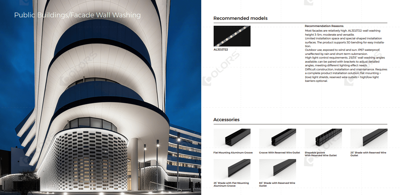 Architectural Exterior Wall Wash Lighting Ideas