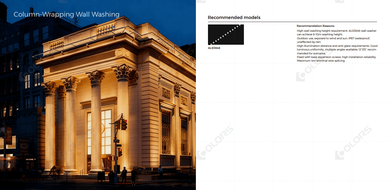 Architectural Exterior Wall Wash Lighting Ideas