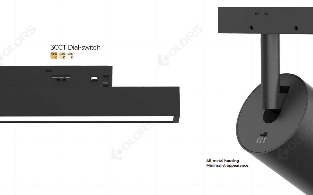 Best Magnetic Track Light - 3CCT Dial-switch