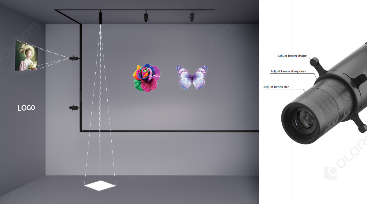 24V-48V Magnetic Track Lights - Custom texts/patterns