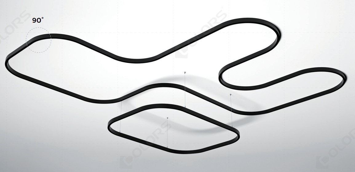 24V-48V Curved Magnetic Track Lights