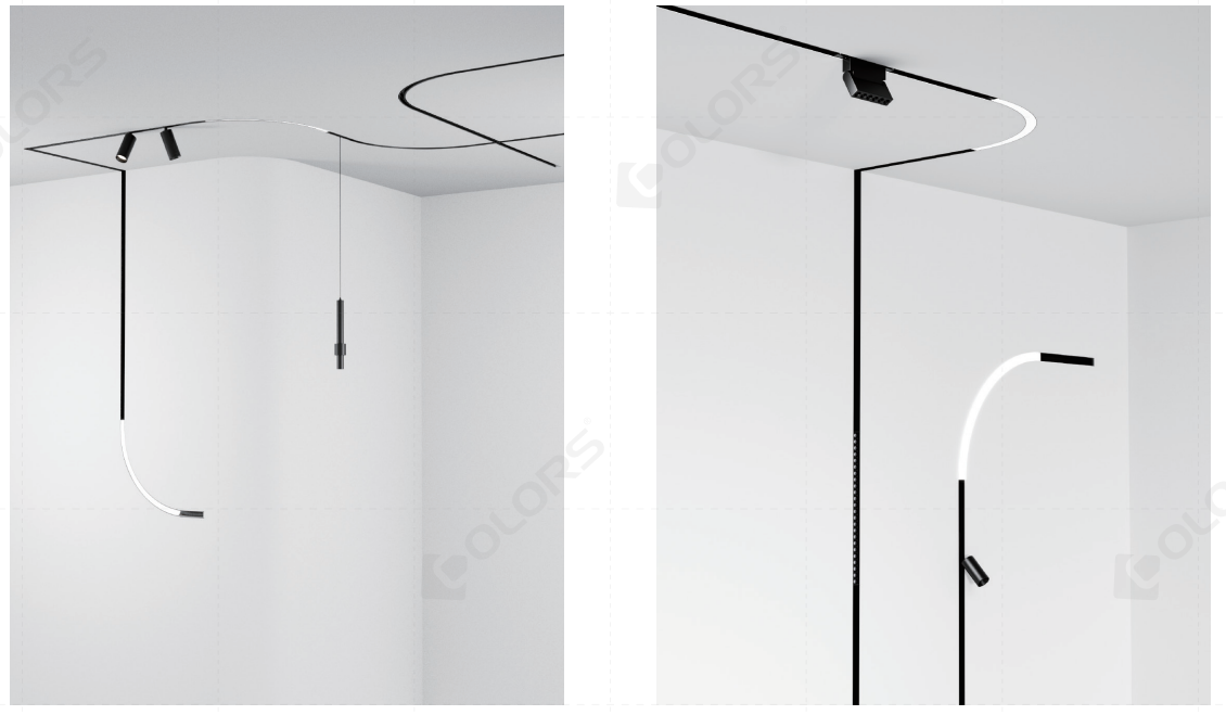 24V-48V Curved Magnetic Track Lights