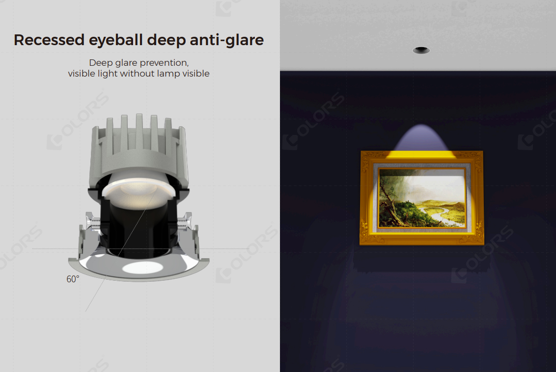 LED Downlight Recessed Installation: Modular & Split Design