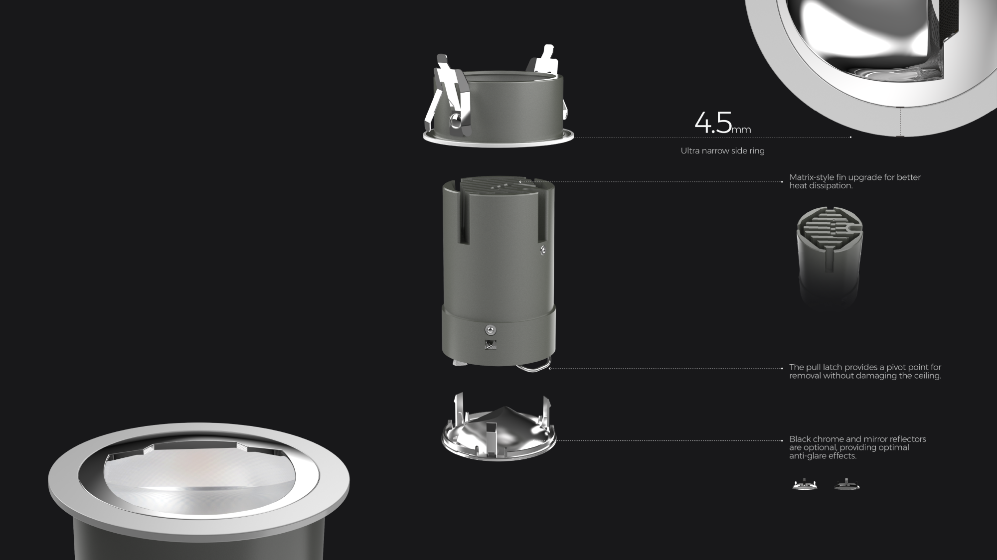 Professional Wall-Washing Downlights for Gallery Lighting
