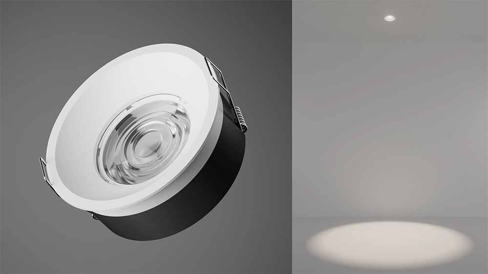 anti-glare ultra thin recessed spotlight