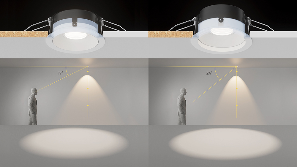 Adjustable ultra-slim recessed downlight
