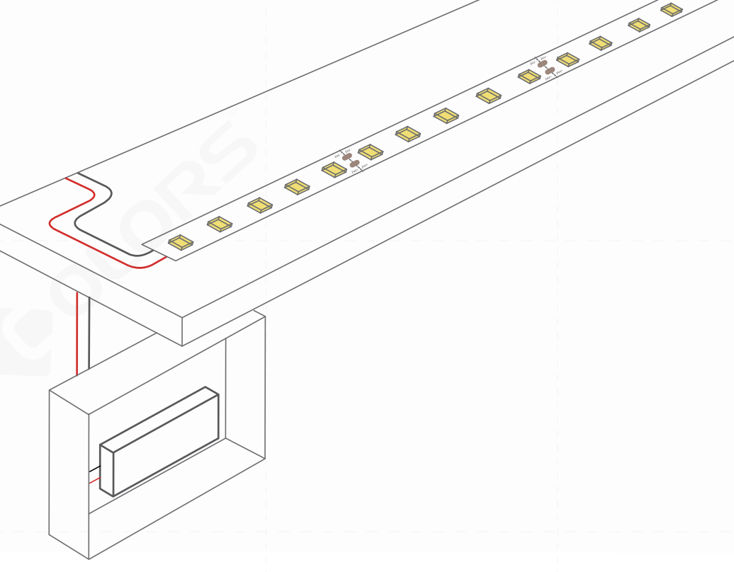How to Connect Power to an IP20 Strip Light